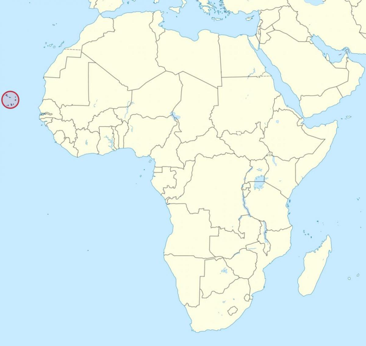 Cabo Verde ਅਫਰੀਕਾ ਨਕਸ਼ਾ